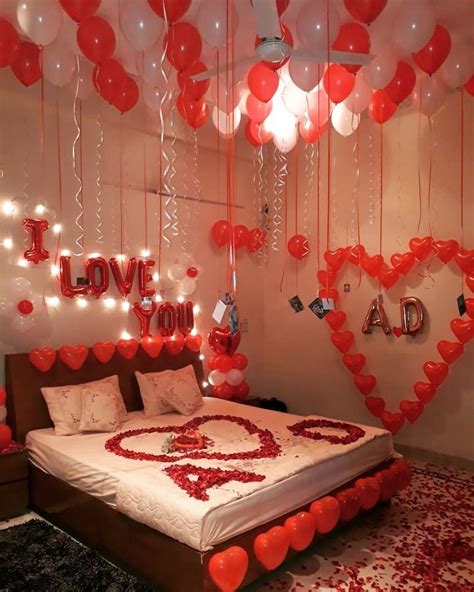 bedroom decoration for first night|room decoration for wedding night.